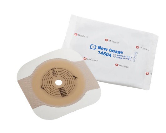 (20) HOLLISTER COLOSTOMY BAGS WITH FILTER, (5) OSTOMY BARRIERS 2-3/4