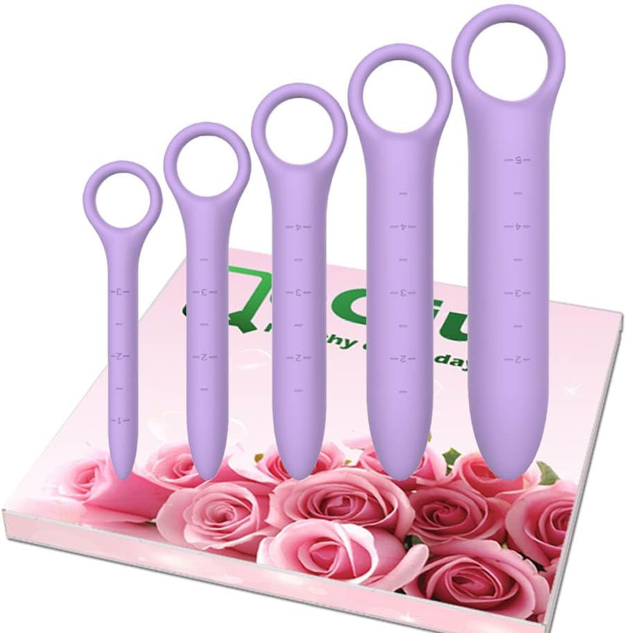 5-Pack Silicone Dilators for Pelvic Floor for Women with Fine Scales, Pelvic Wan