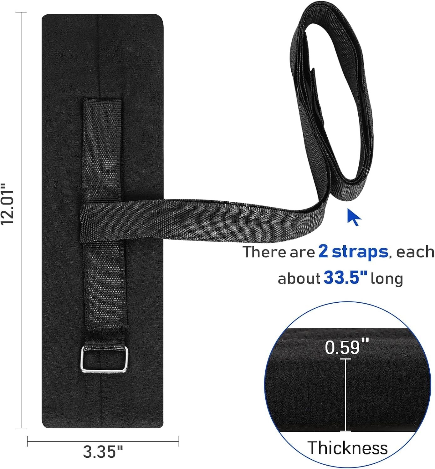 Universal 4Pcs Patient Restraints – Adjustable Sponge Holders for Safety