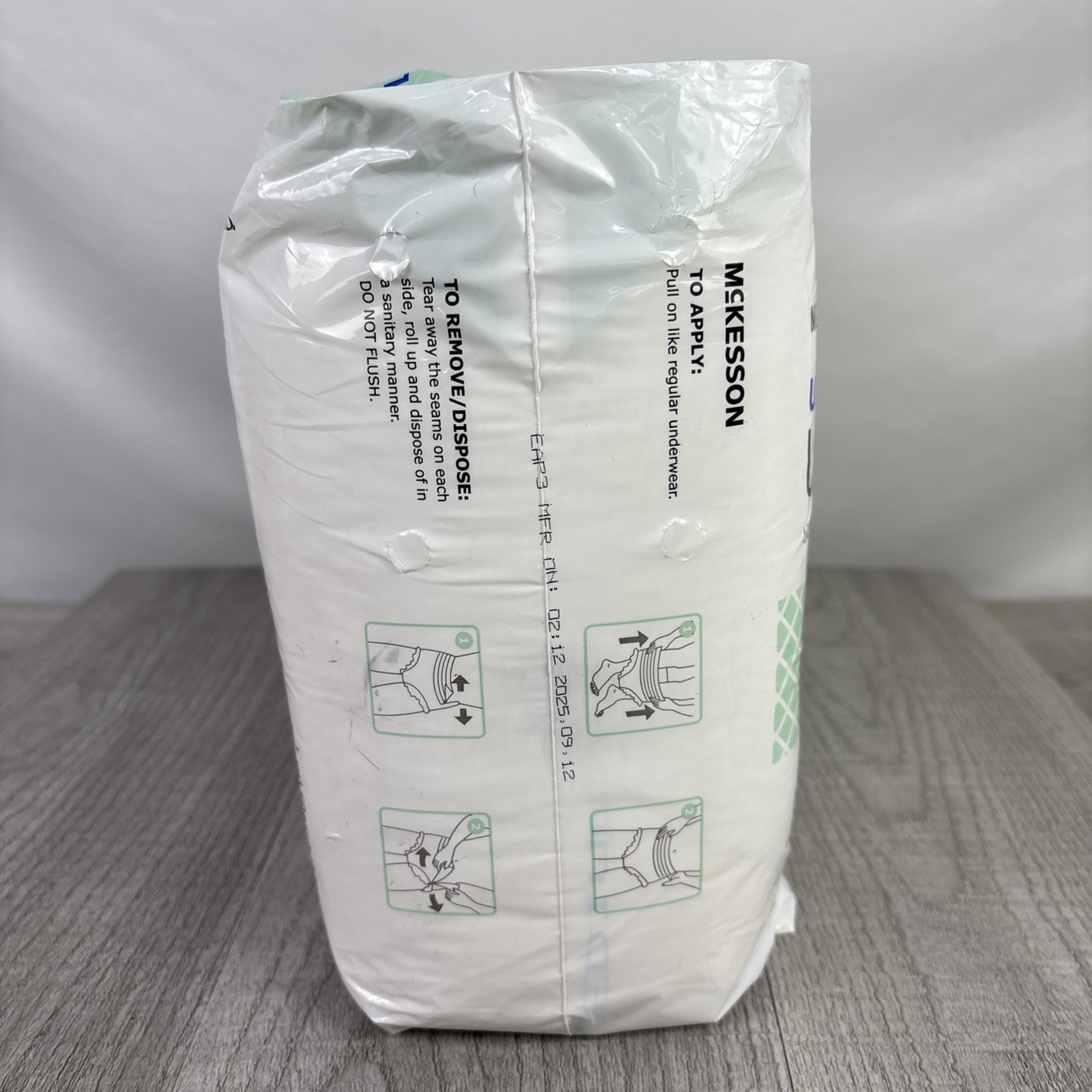 McKesson Adult Disposable Pull On Up Underwear Diapers M Heavy Absorbency 20 Ct