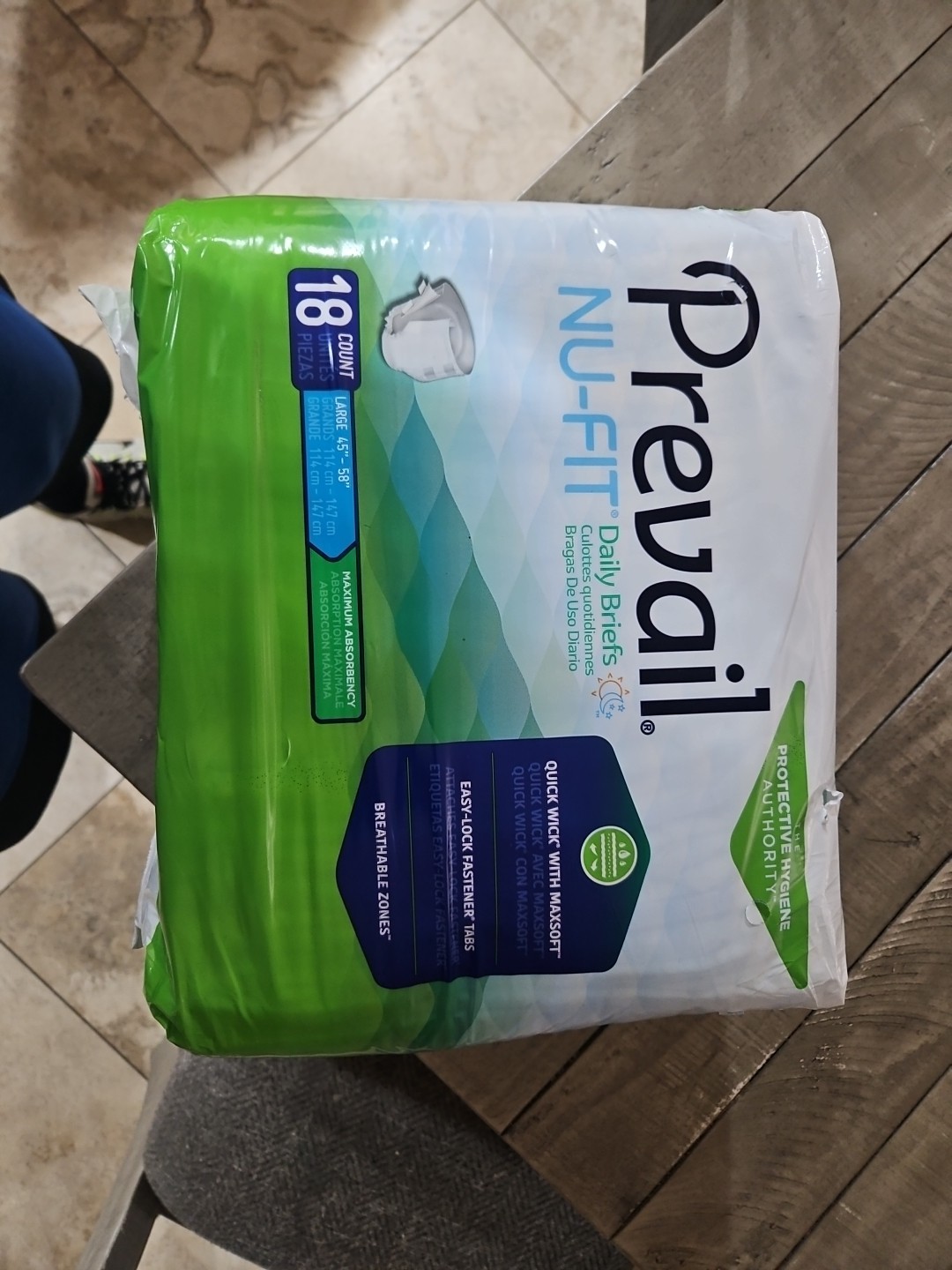 Prevail NU-FIT Daily Briefs Maximum Absorbancy 18 Count