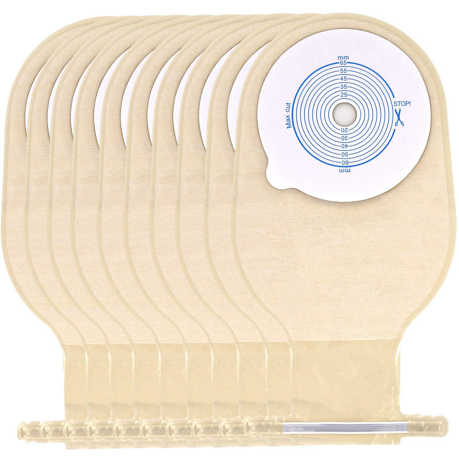 Ostomy Colostomy Supplies 10 PCS Colostomy Bag One Piece Drainable Pouches