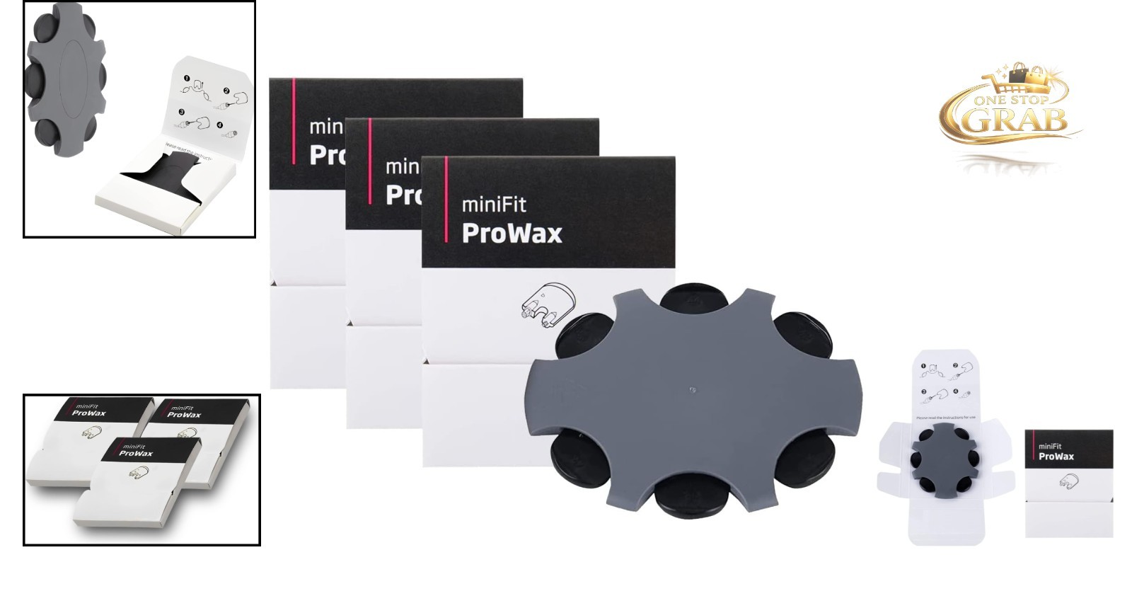 Oticon ProWax MiniFit Hearing Aid Wax Guards Replacement 3 Packs 18 Pcs