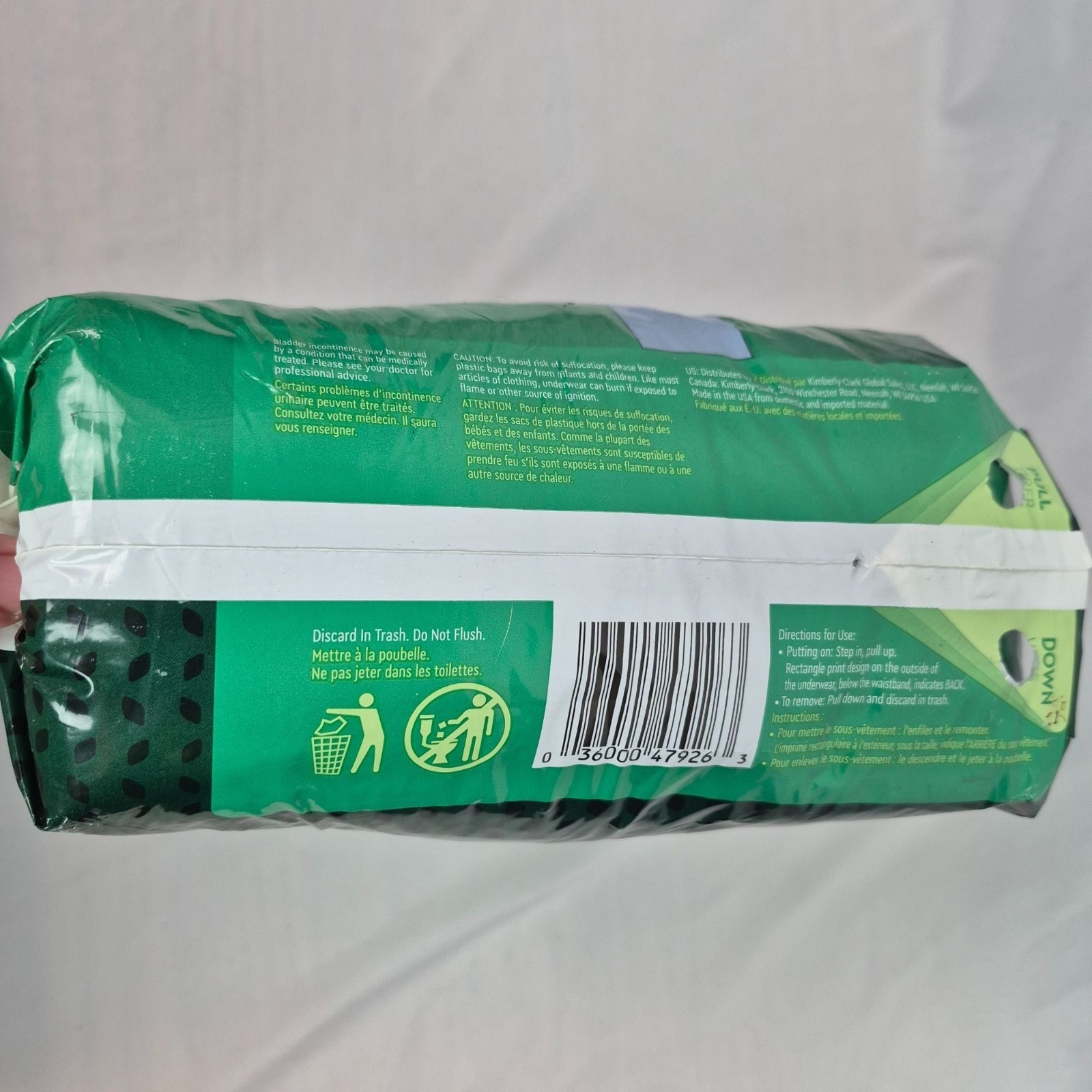 Depend Men’s Fit Flex Incontinence Briefs Size Large 17ct Max Absorbency NEW!!!
