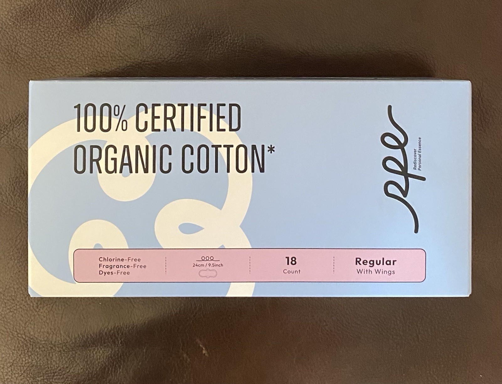 Ultra Thin Pads for Women With 100% Organic Cotton Size 3 Regular W/ Wings 36ct