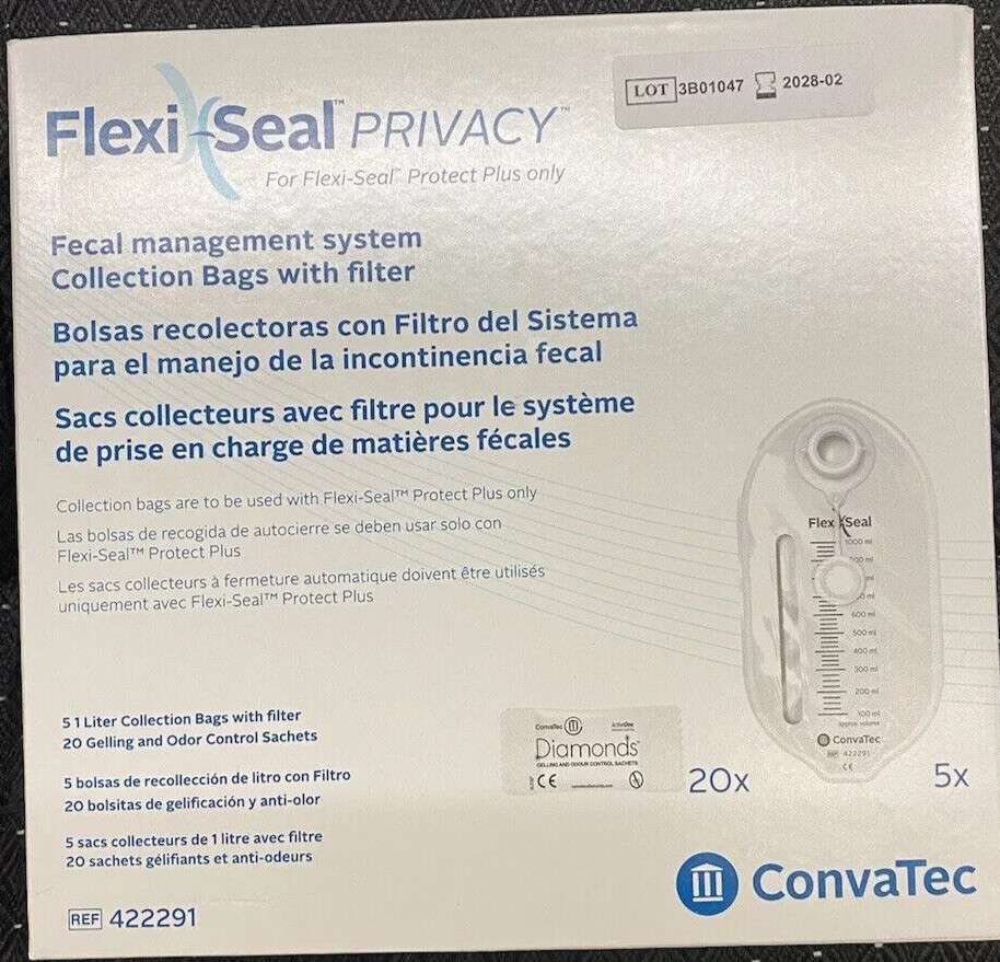 Convatec Flexi-Seal Privacy 422291 Fecal Management System 5/BX