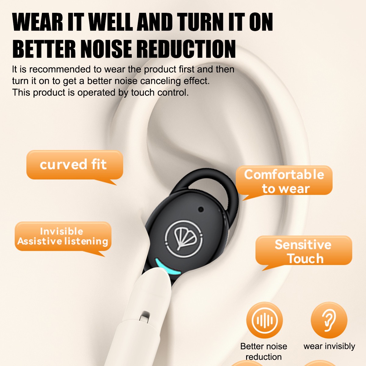 MiNi Hearing Aids Digital Small Invisible In Ear Sound Voice Amplifier Enhancer.