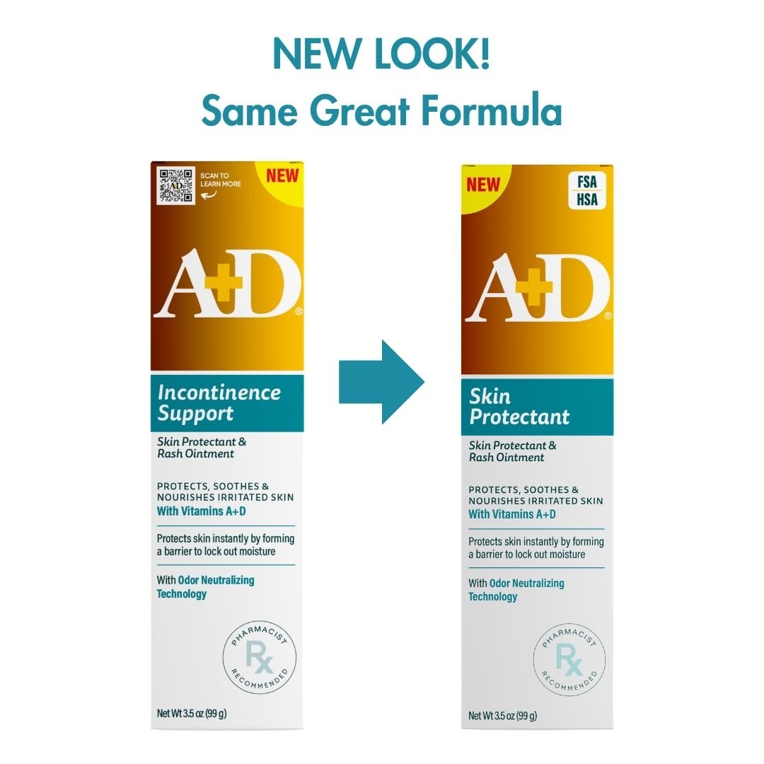 A+D Incontinence Support Skin Protectant Ointment 3.5oz – Rash Relief