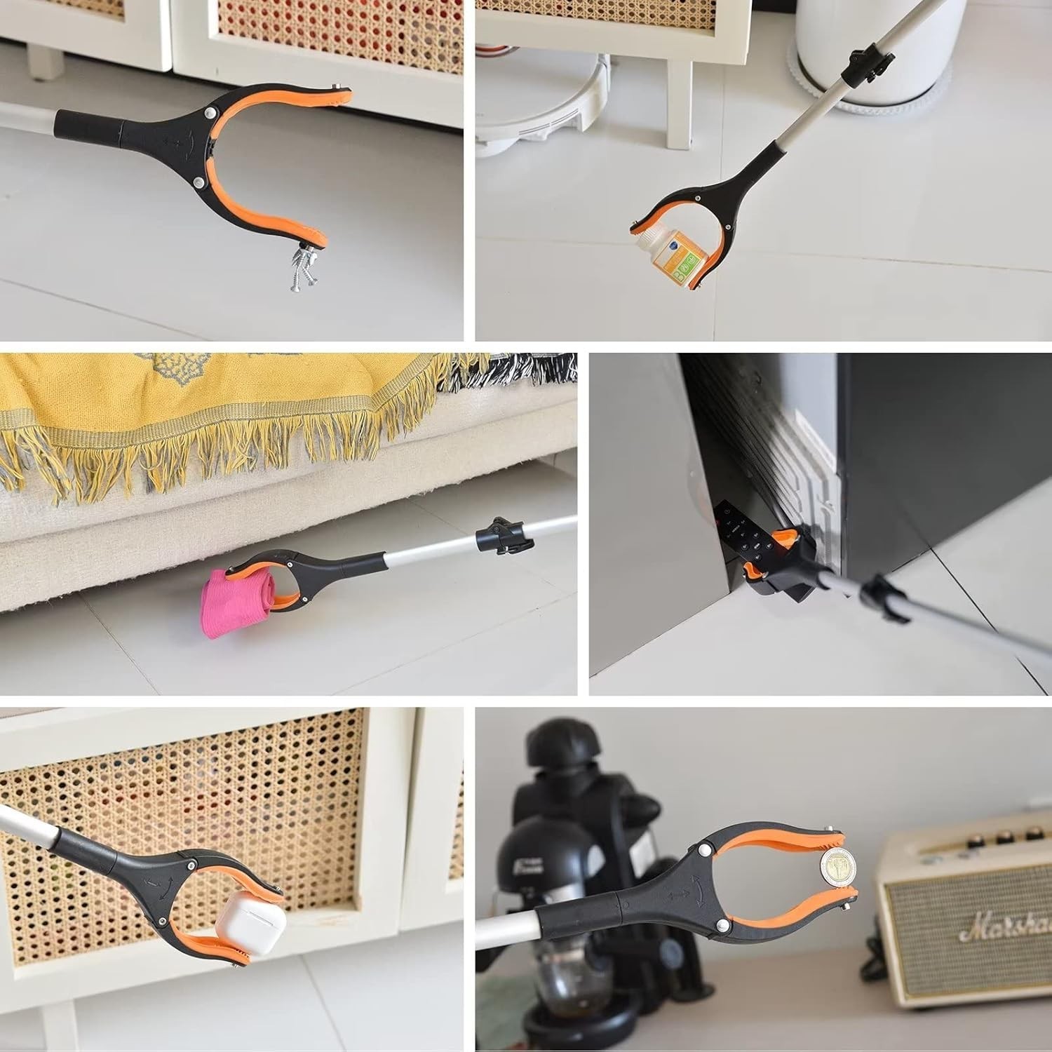 43″ Extra Long Grabber Tool, Foldable Grabbers for Elderly Grab It Reaching T…
