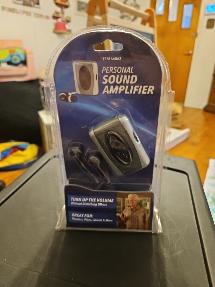 PERSONAL SOUND AMPLIFIER 66863 – INCREASE VOLUME FOR THEATER CHURCH (box D)
