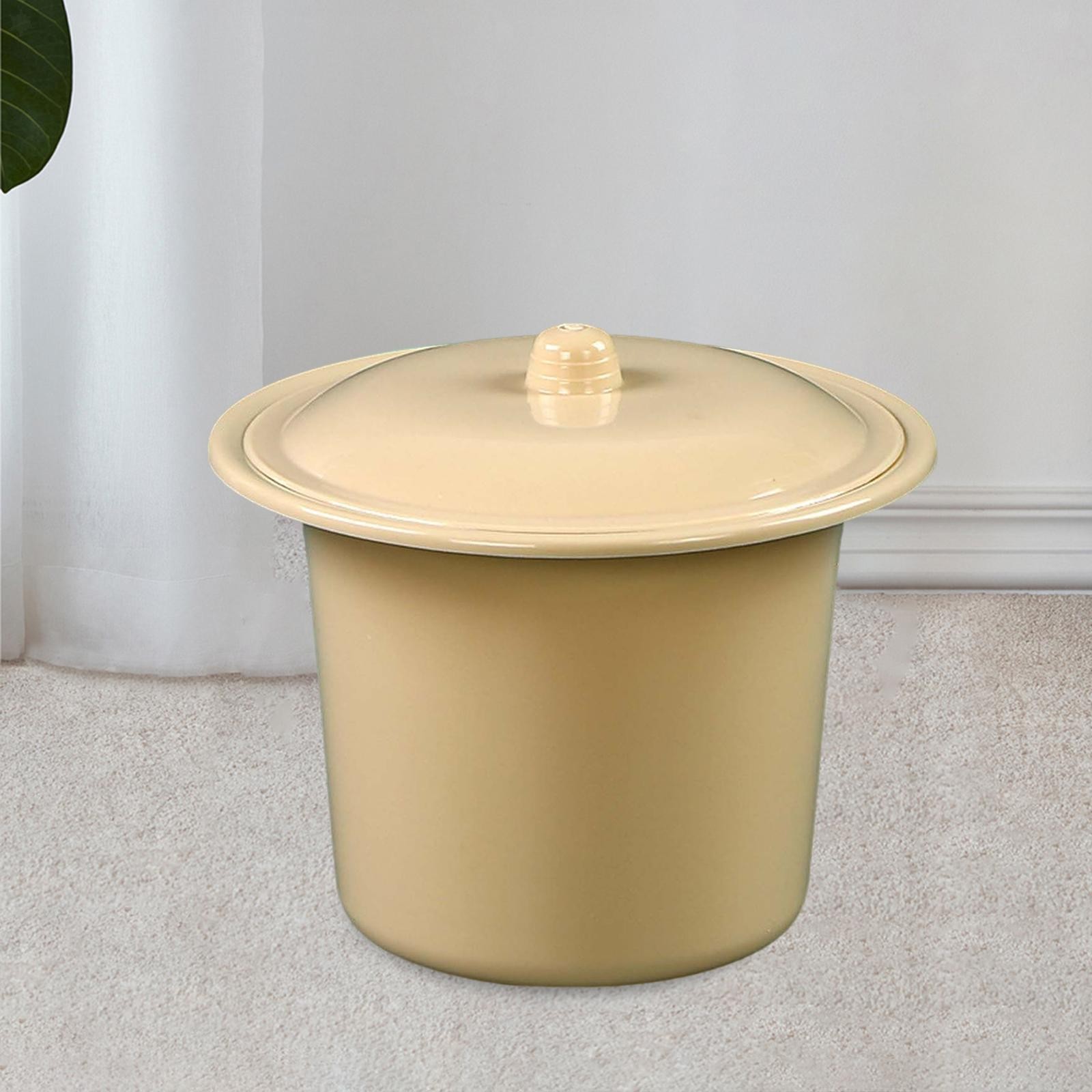 Portable Spittoon with Lid Lightweight PP Splashproof Compact Mobile Toilet
