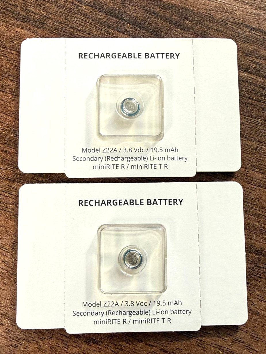 2 pcs x OEM for Oticon 312 Rechargeable Battery Z22A