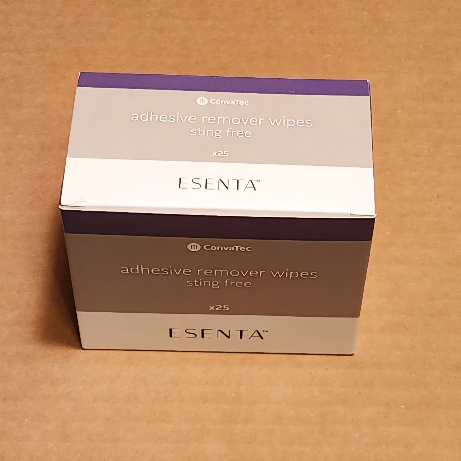 6 Boxes Of ConvaTec Adhesive Remover Esenta Sting Free Wipe 25 per Box