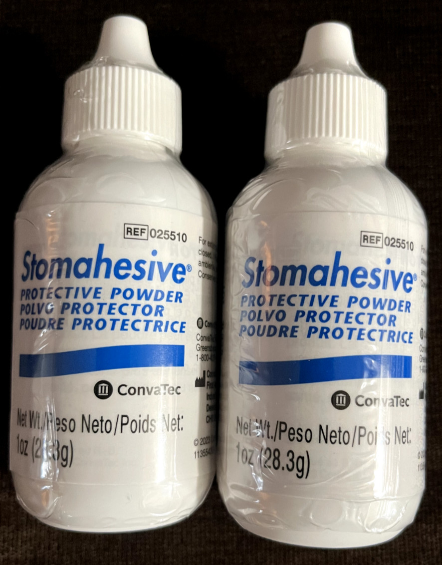 ConvaTec 025510 Stomahesive Protective Powder – 1oz Expires 2027-02-01, Lot of 2