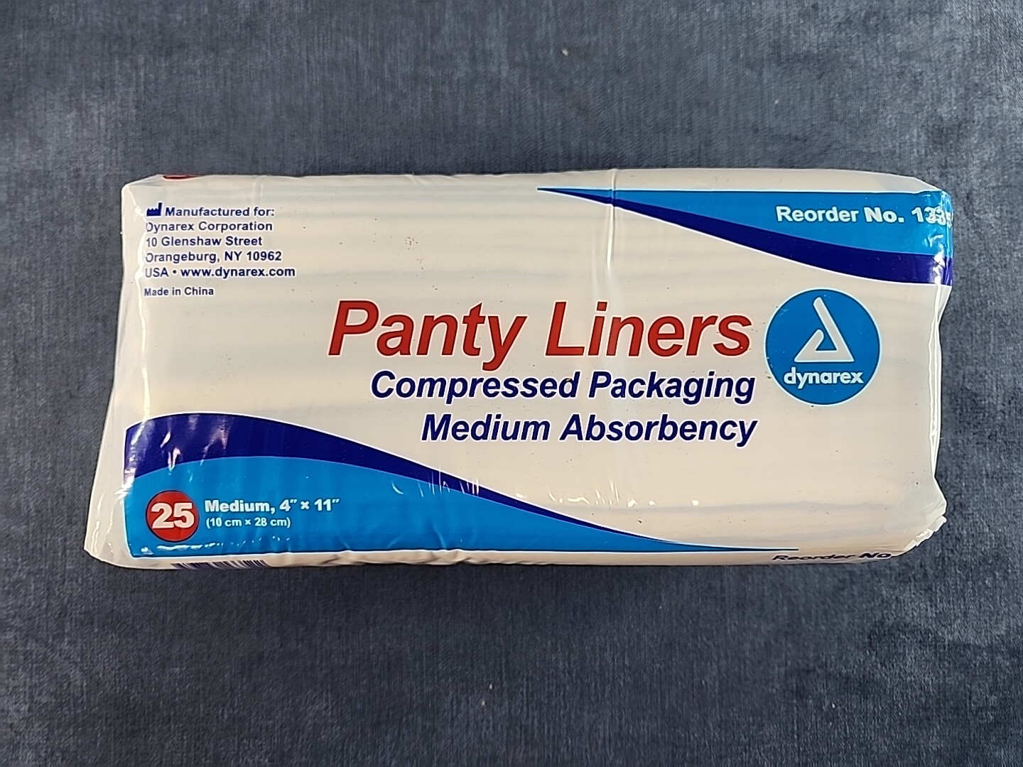 4 packs Dynarex® 1335 Bladder Control Pad, One Size Fits Most, 25/PK u-5.1E
