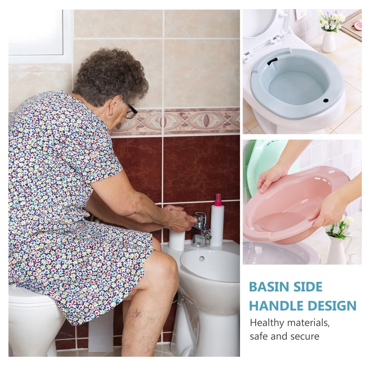 Healifty Portable Sitz Bath For Toilet Seat Postpartum Care And Steam Basin