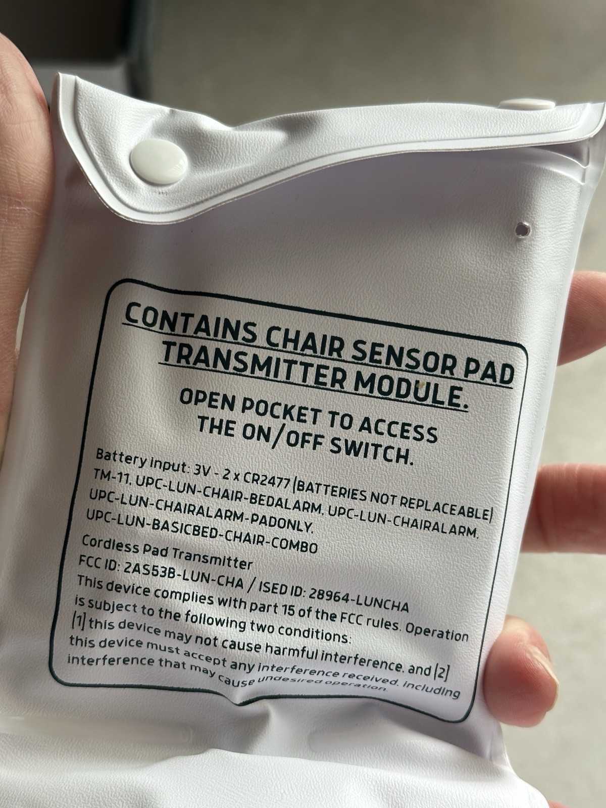 Lunderg Chair Alarm System With Wireless Sensor Pad & Monitor For Elder Care
