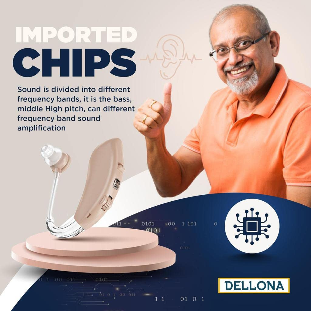 DELLONA High-Performance Hearing Aids for Seniors, OTC Rechargeable Hearing Aid