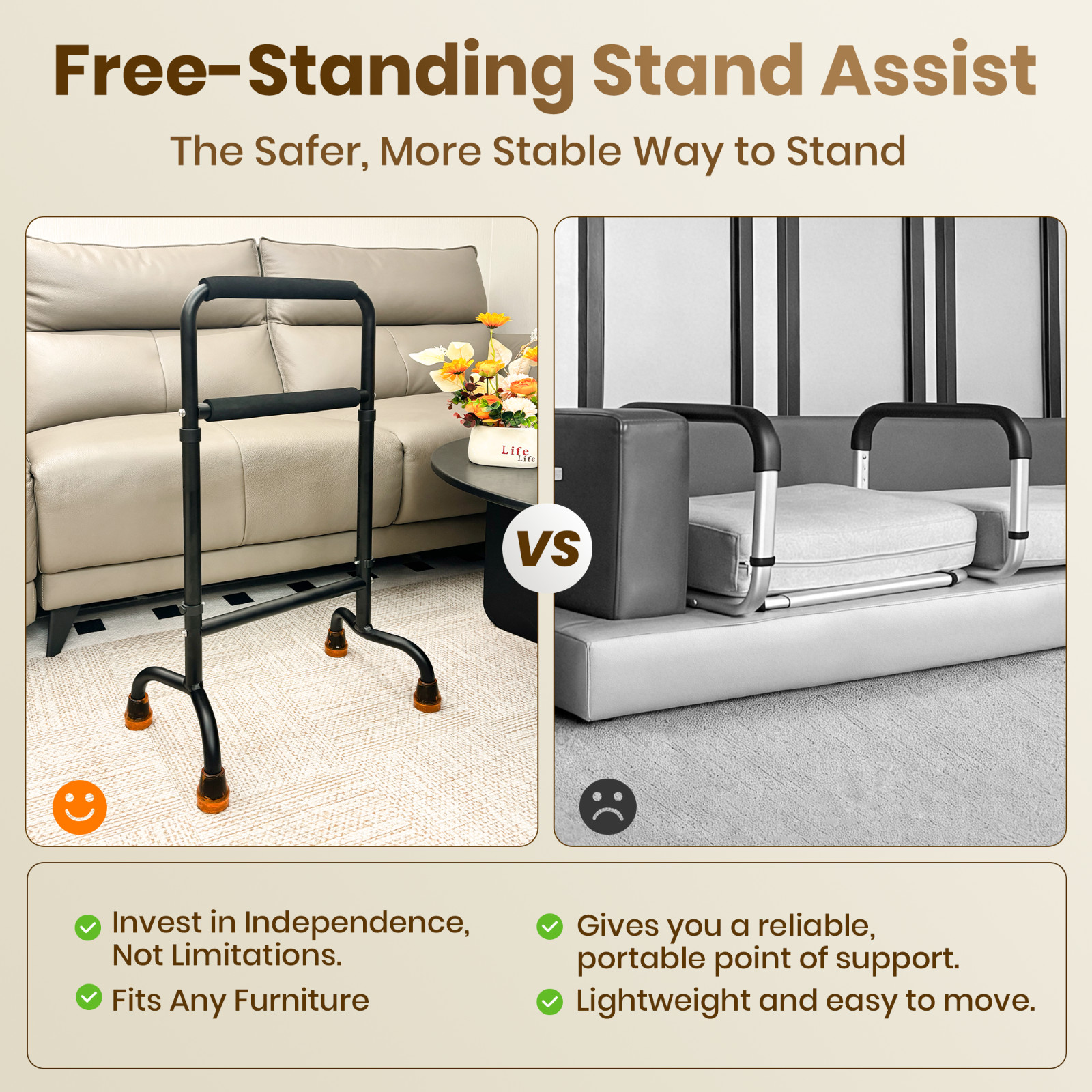 Couch Stand Assist, Ankle and Knee Surgery Recovery Aid, (450lb Loading)