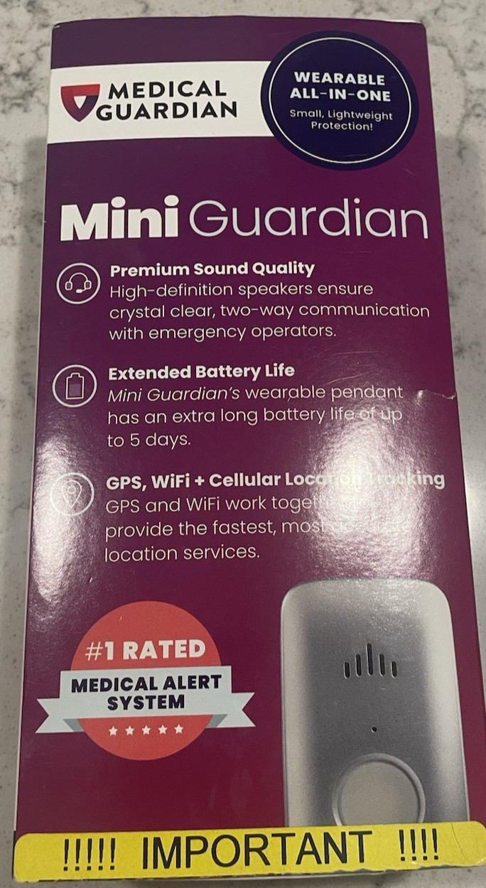 Mini Guardian VZW Medical Alert System by Medical Guardian Black