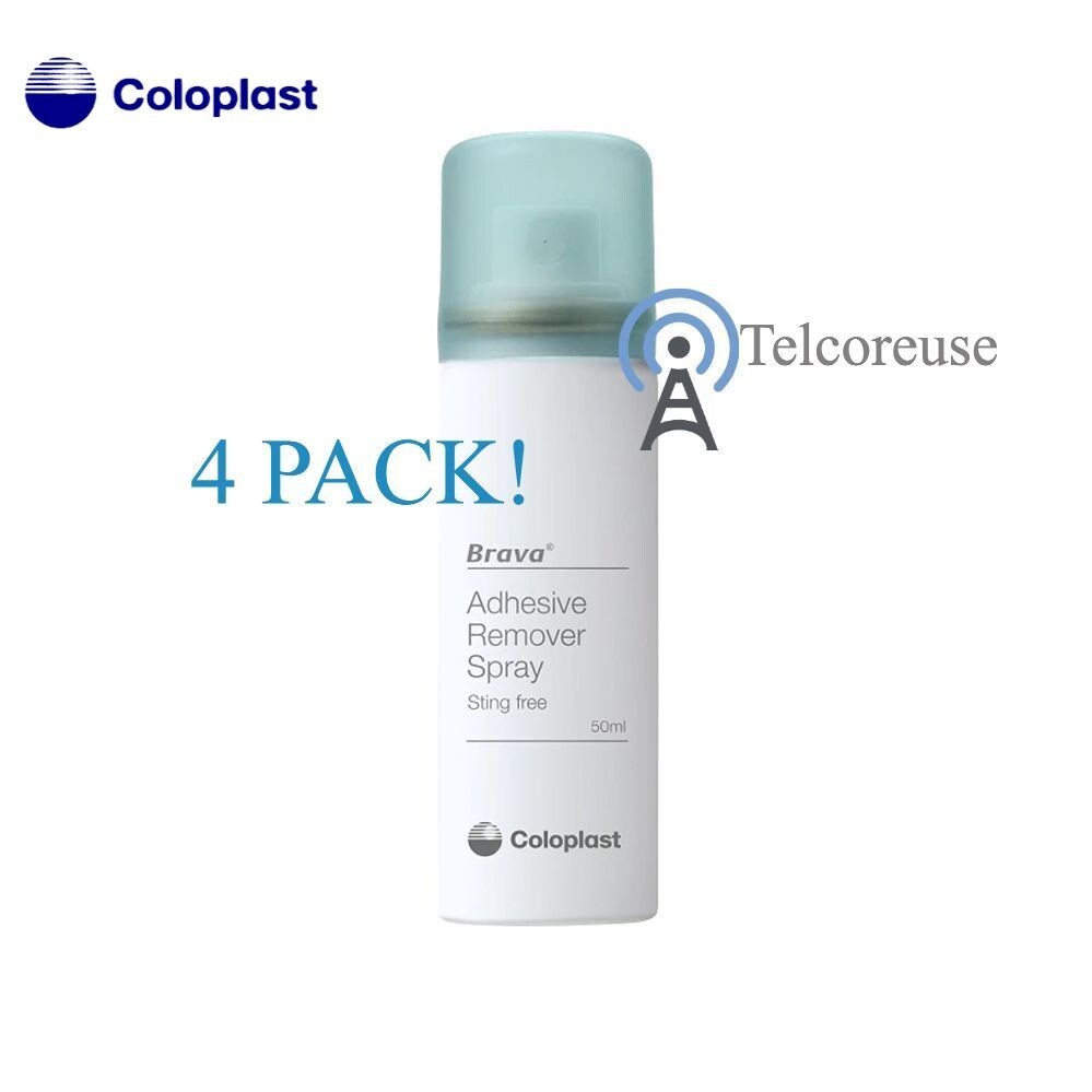 Coloplast Brava Adhesive Remover Spray 1.7 oz Bottle, 4 Pack, 120105