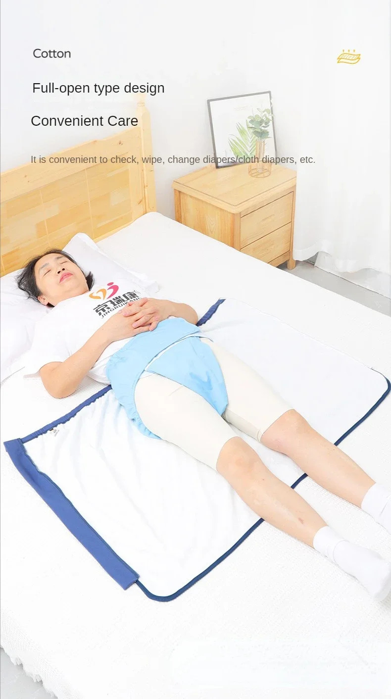 Adult Diaper Skirt Elderly Leak Proof Urine Apron Pad Anti-Wetting Bed Reusable