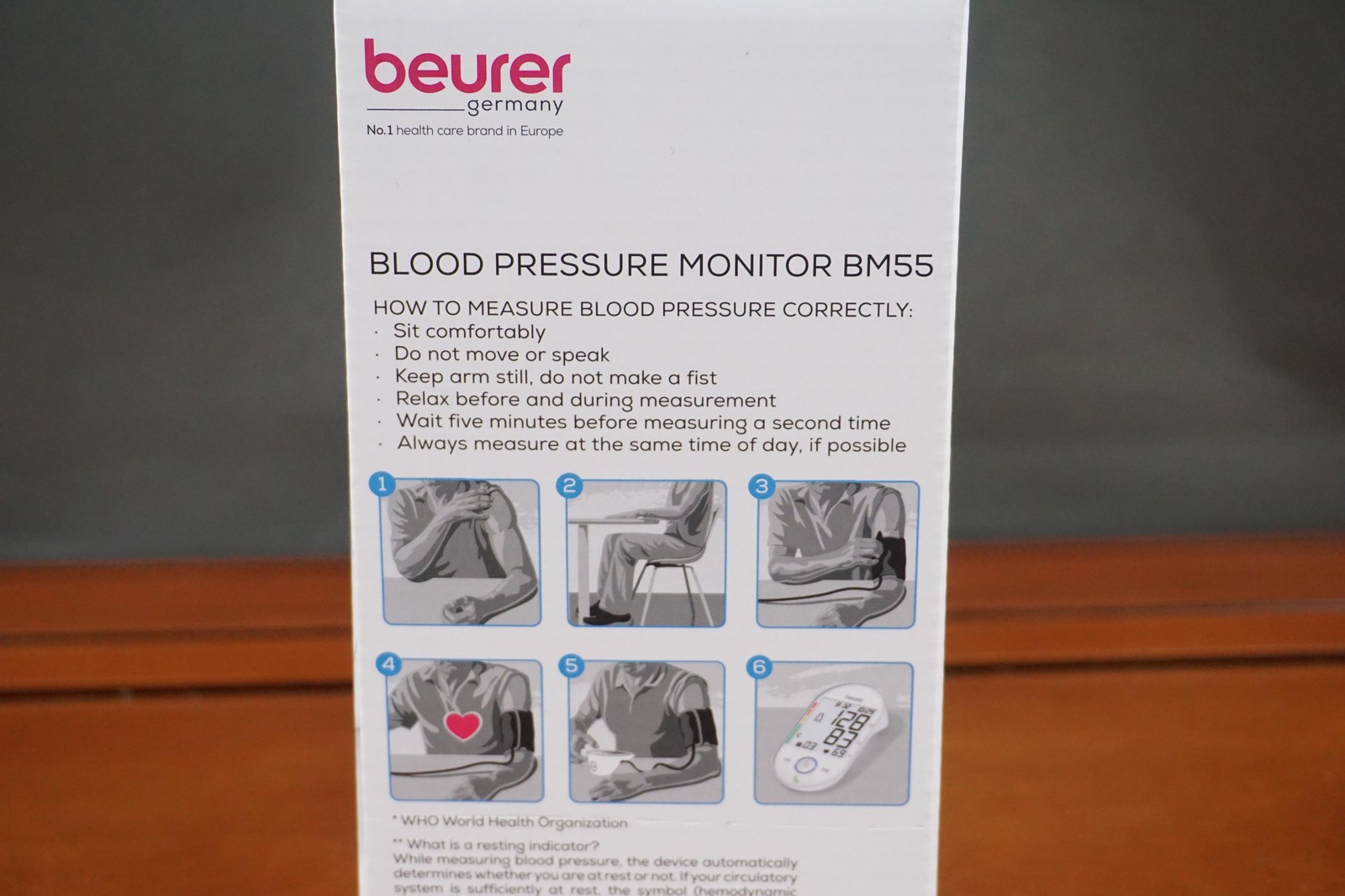 Beurer BM55 Blood Pressure Monitor White Upper Arm Cuff Automatic Portable New