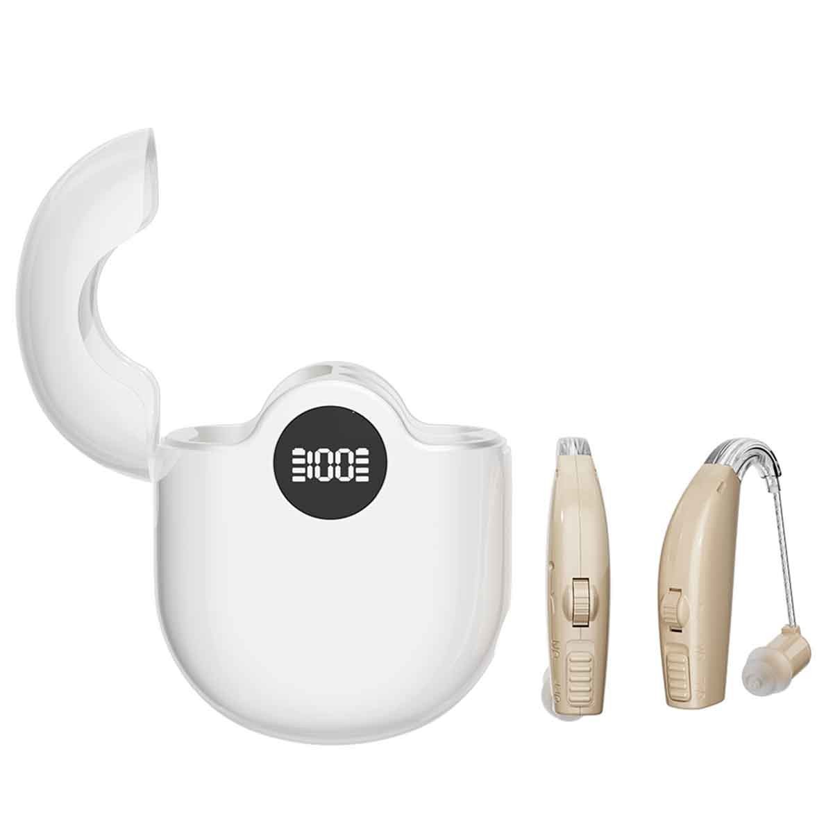 Rechargeable Hearing Aids for Seniors with Noise Cancelling Hearing Amplifiers
