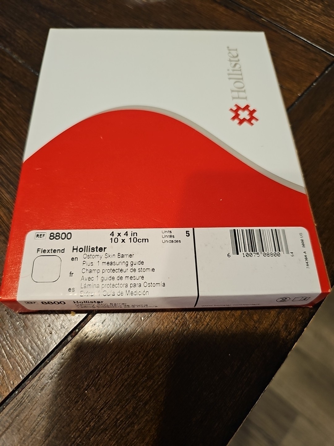 5 Hollister 8800 Flextend Skin Barriers 4″ x 4″ Expires 2029