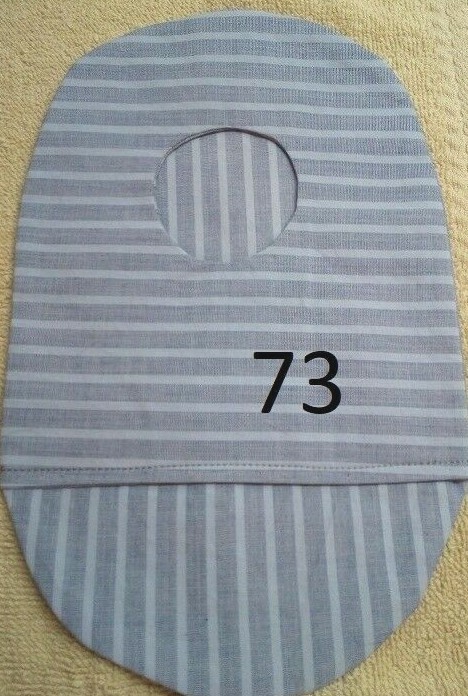 Ostomy pouch covers Blue woven 2 1/2″ opening Please measure before buying
