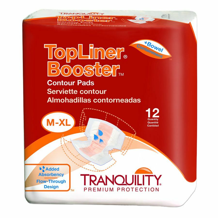 Tranquility Incontinence Liner, 21.5” Length, Heavy Absorbency – 2 Packs of 12