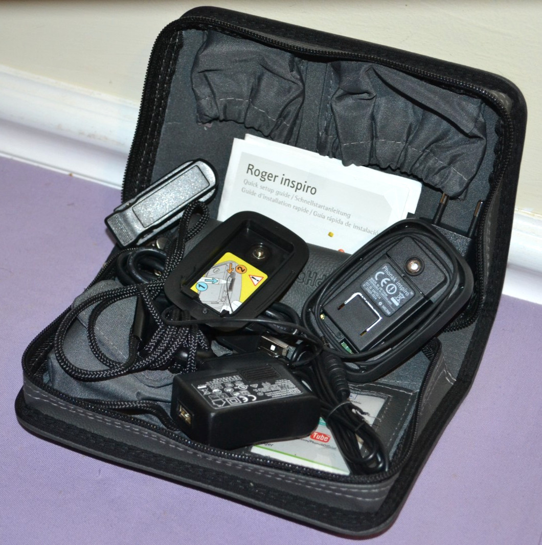 PHONAK Roger / FM Inspiro Transmitter W/Microphone, Case & Accessories-New Other