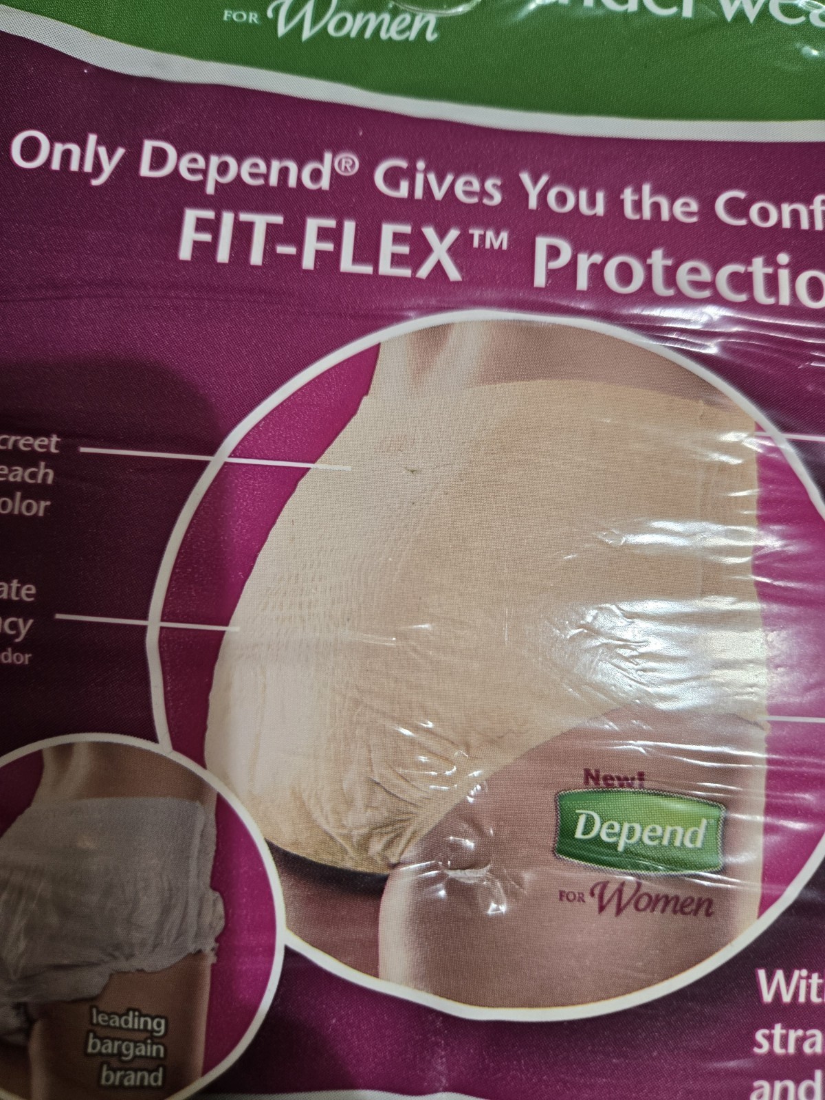 Vintage Depend Fresh Protection Women’s Underwear, XL 17ct Year 2008