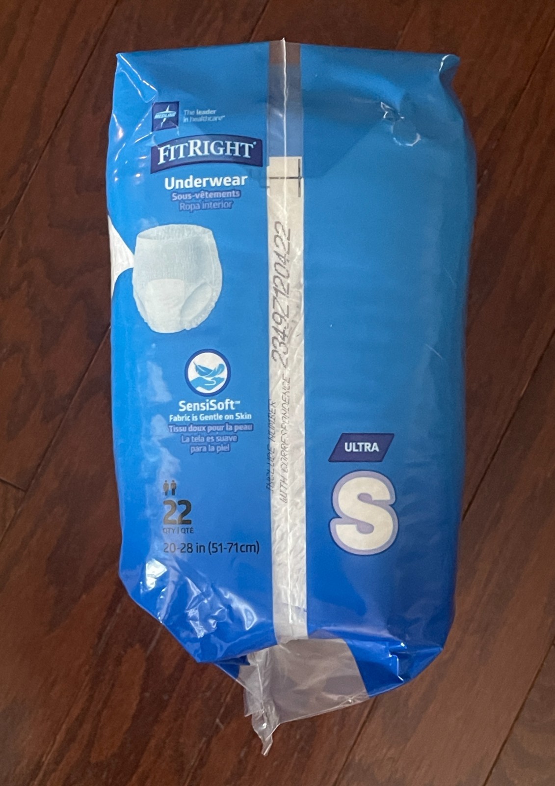 2 MEDLINE Fitright Fit Right Adult Protective Underwear Small 20-28″ Pack of 22