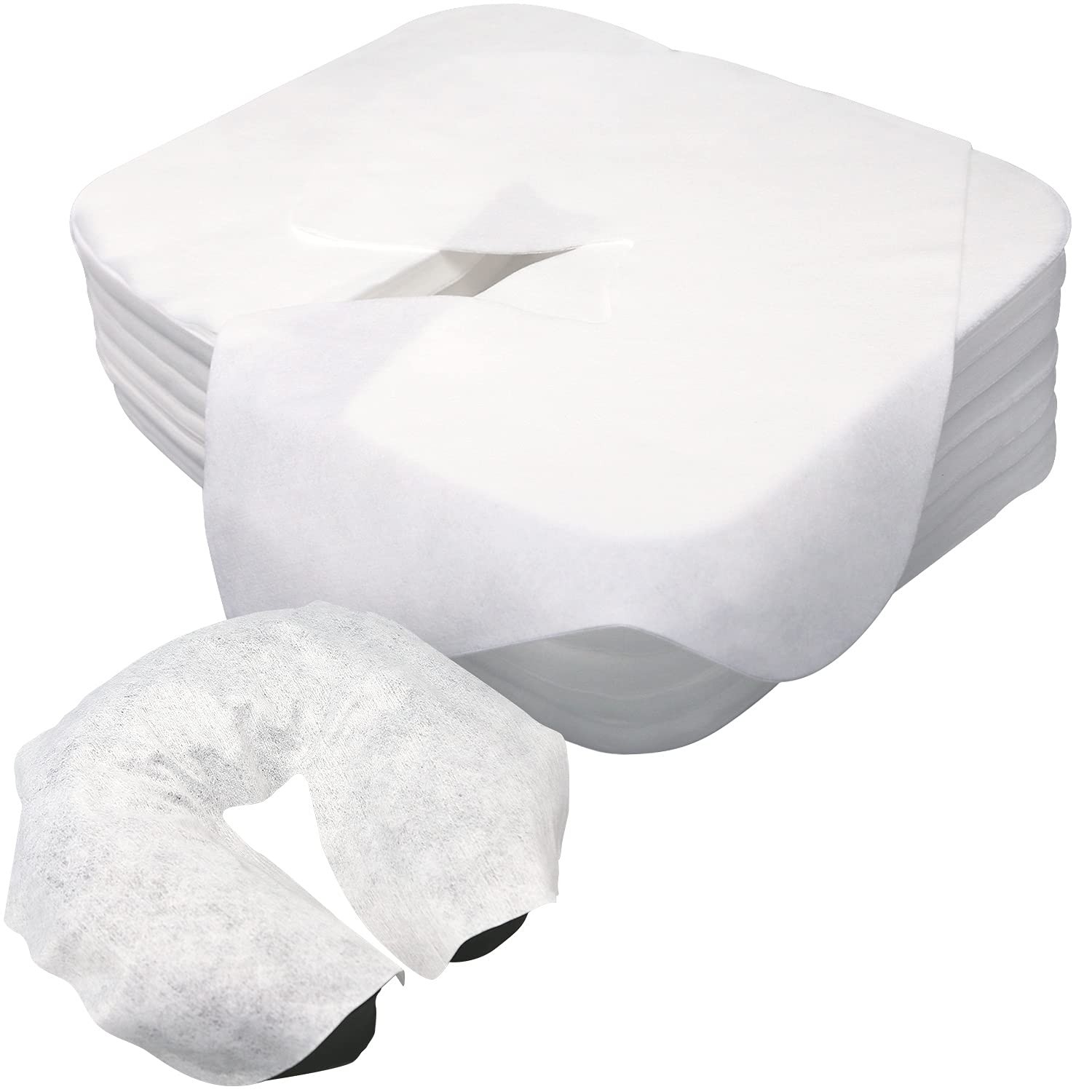 300 Count Disposable Face Cradle 1 (Pack of 300), 300pcs White