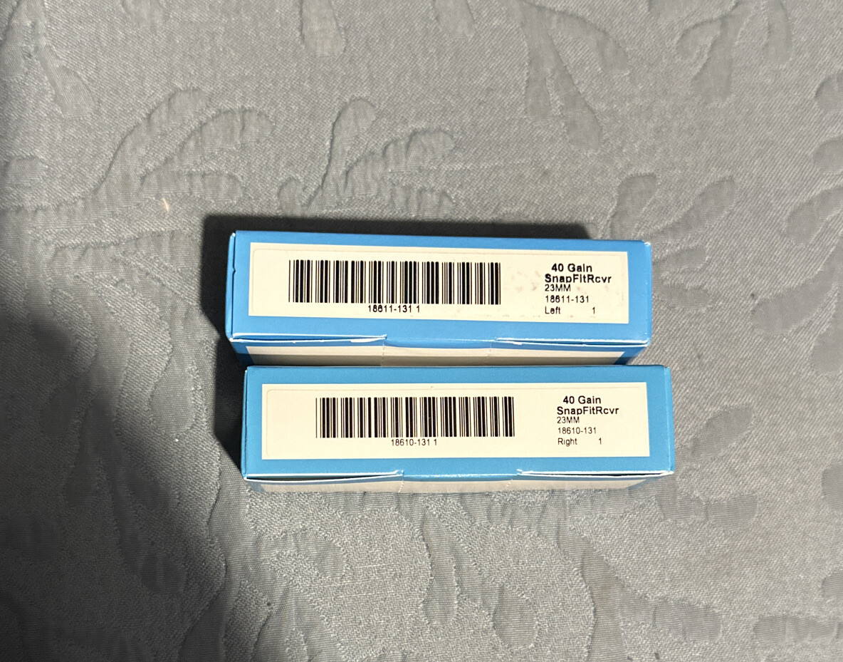 New Starkey Snap Fit Hearing Aid Receiver Left and Right Ear- 40 Gain – Size 1