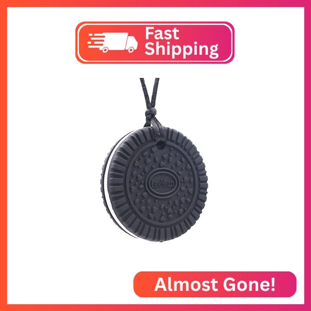 Chew Necklaces for Sensory Kids, Silicone Chewable Pendant for Autism, Chewing,