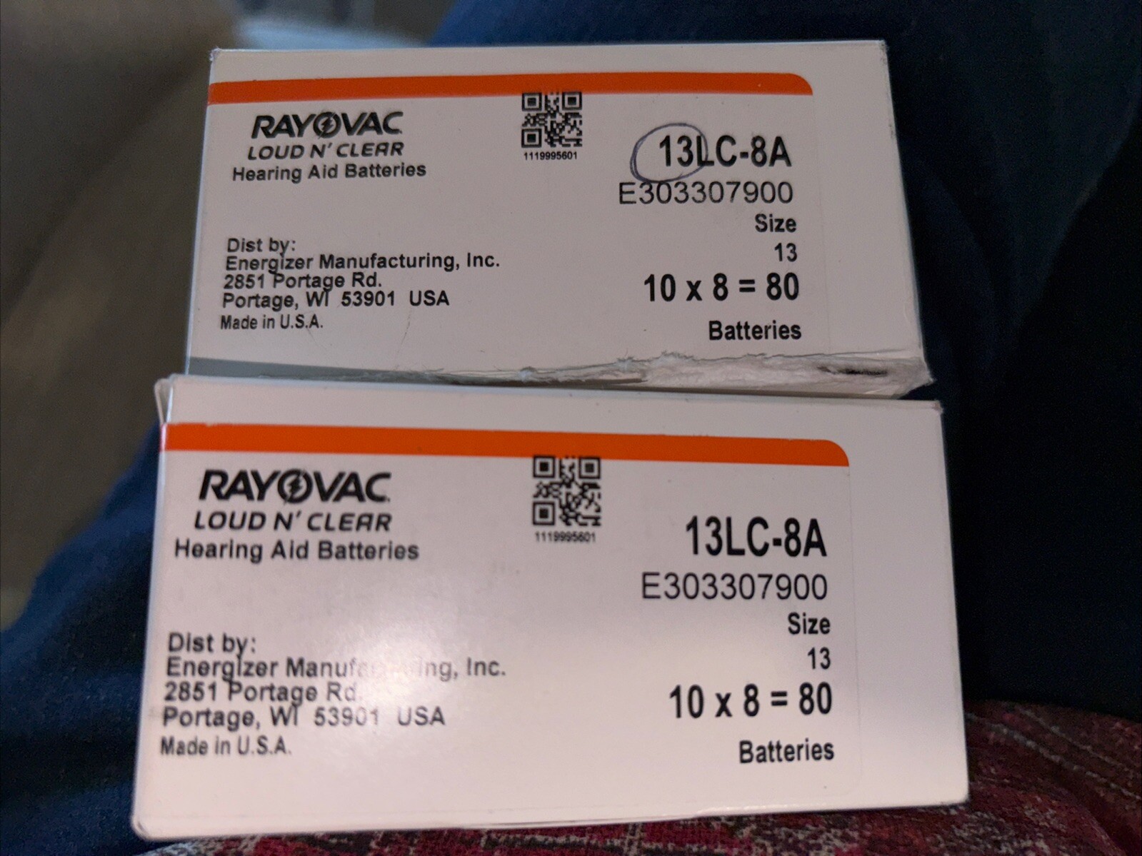 80 Hearing Aid Batteries 13LC 8A RayOVac Loud n Clear MADE IN USA Exp 8/25 (2)