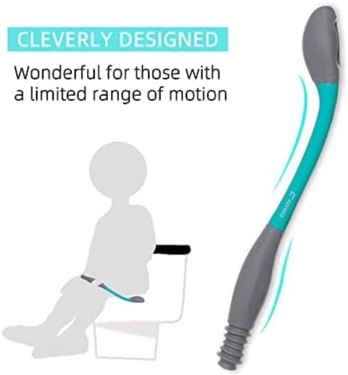 Long Bottom Buddy Wiping Aid, Self Wipe Toilet Aid for Fat People, Limited M…