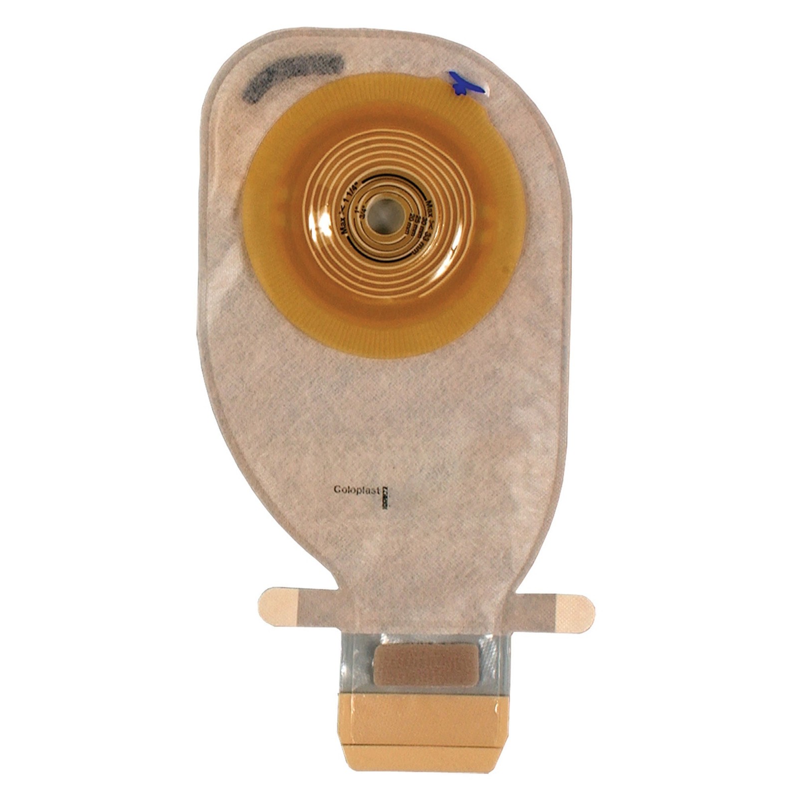 Assura Ostomy Pouch Drainable 3/4 to 1-3/4 Inch Stoma 1pc System 14416 10 Ct
