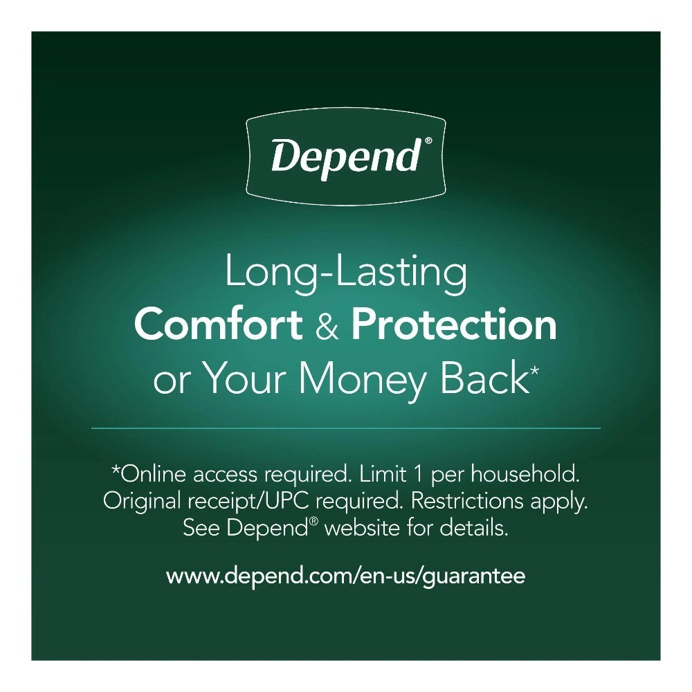 Night Defense Incontinence Underwear for Men Adult Diapers Small Medium 16 Count