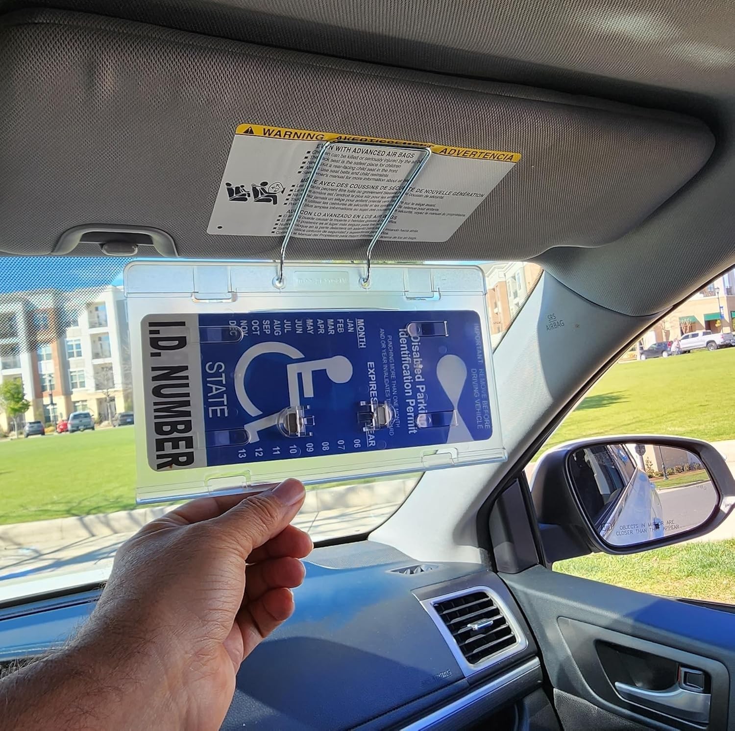 Sturdy Placard Cover for Easy Display of Handicap Parking Permit – Clear Plastic