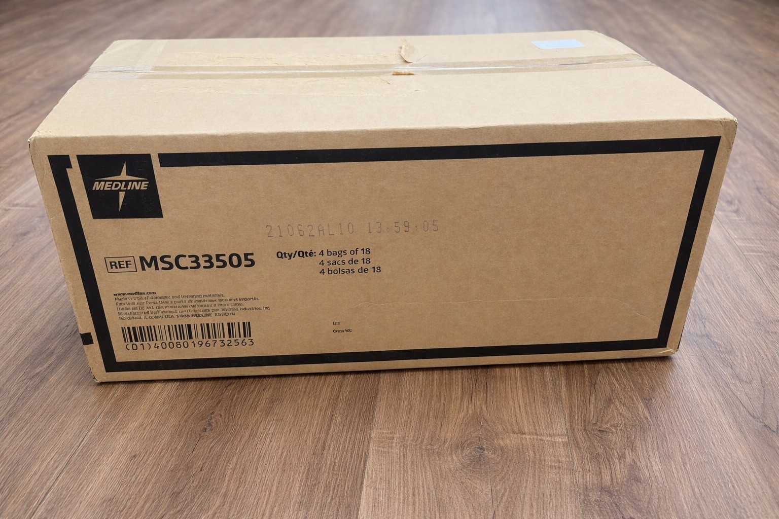 Medline MSC33505 Medical Disposable Supply Case 72 Count 4 Bags x 18 Sealed