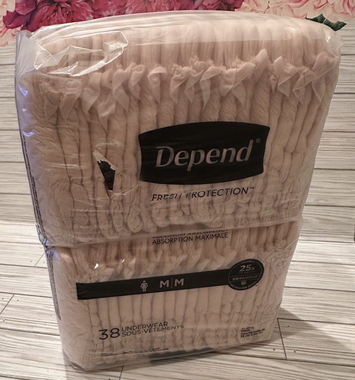 Depend Fresh Protection Adult Incontinence Underwear for Women 38 Count NEW!