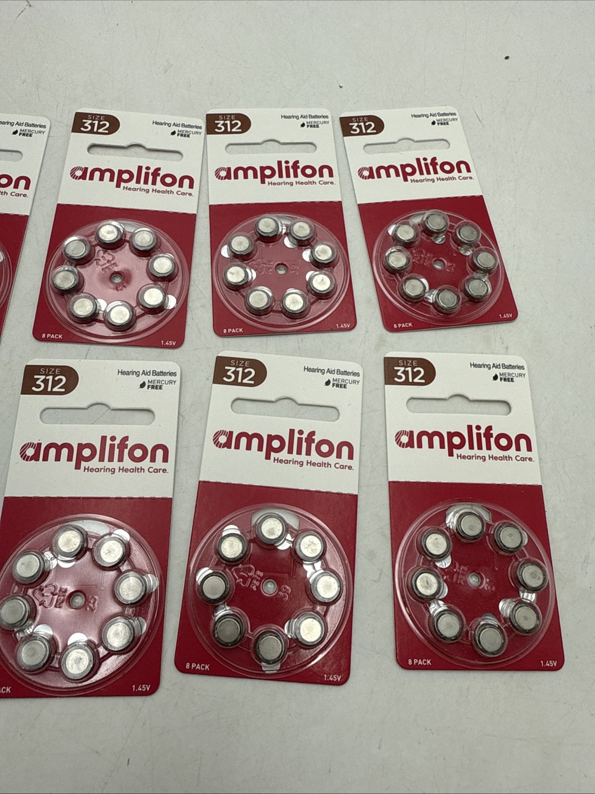 16 New Hearing Aid Batteries 8 Pack Size 312 Expired Nov. 2022 BRAND NEW 1.45V