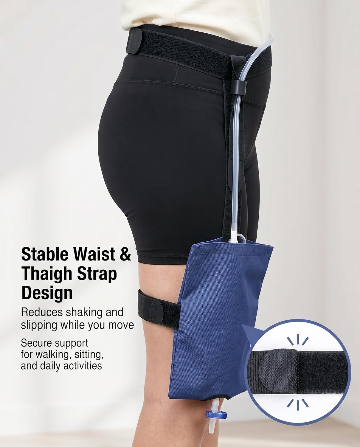 Catheter Leg Bag Holder Strap, Urinary Drainage Bag Cover for Foley Catheter Bag