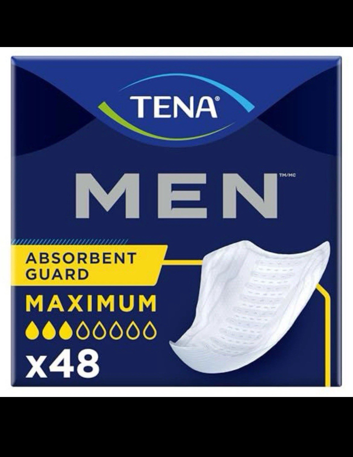 Tena Incontinence Guards for Men Maximum Absorbency 48 ct