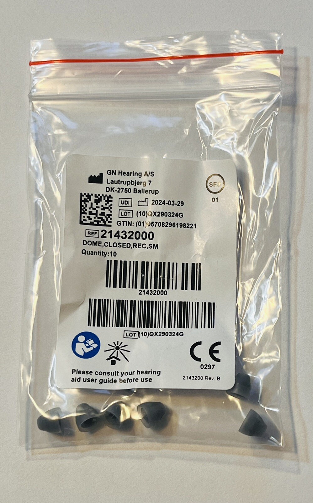 Resound Small Closed Domes. Pack Of 10.