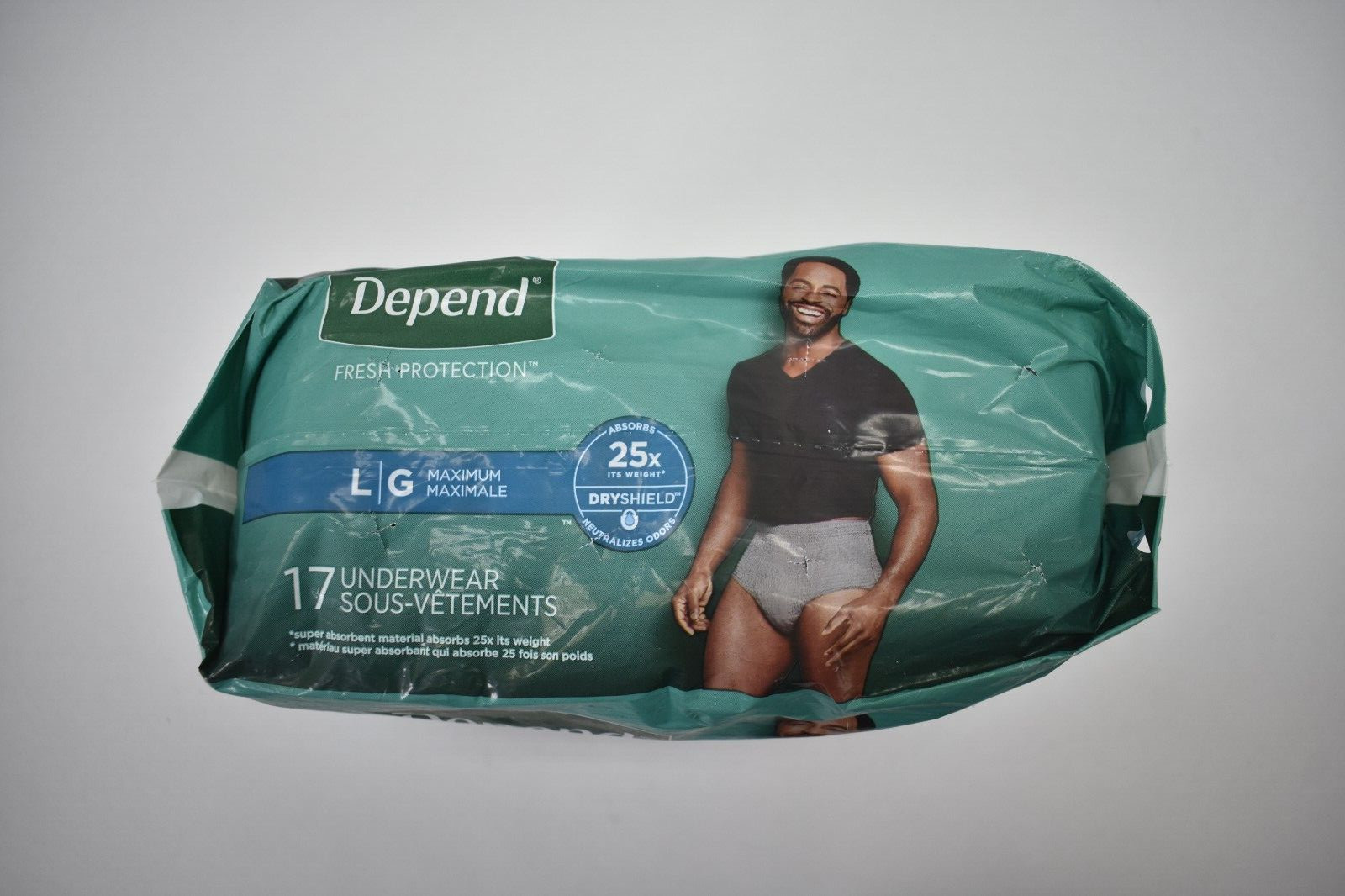 Lot of 34 Depend Large Size Underwear Fit Flex Incontinence Underwear Fit Flex