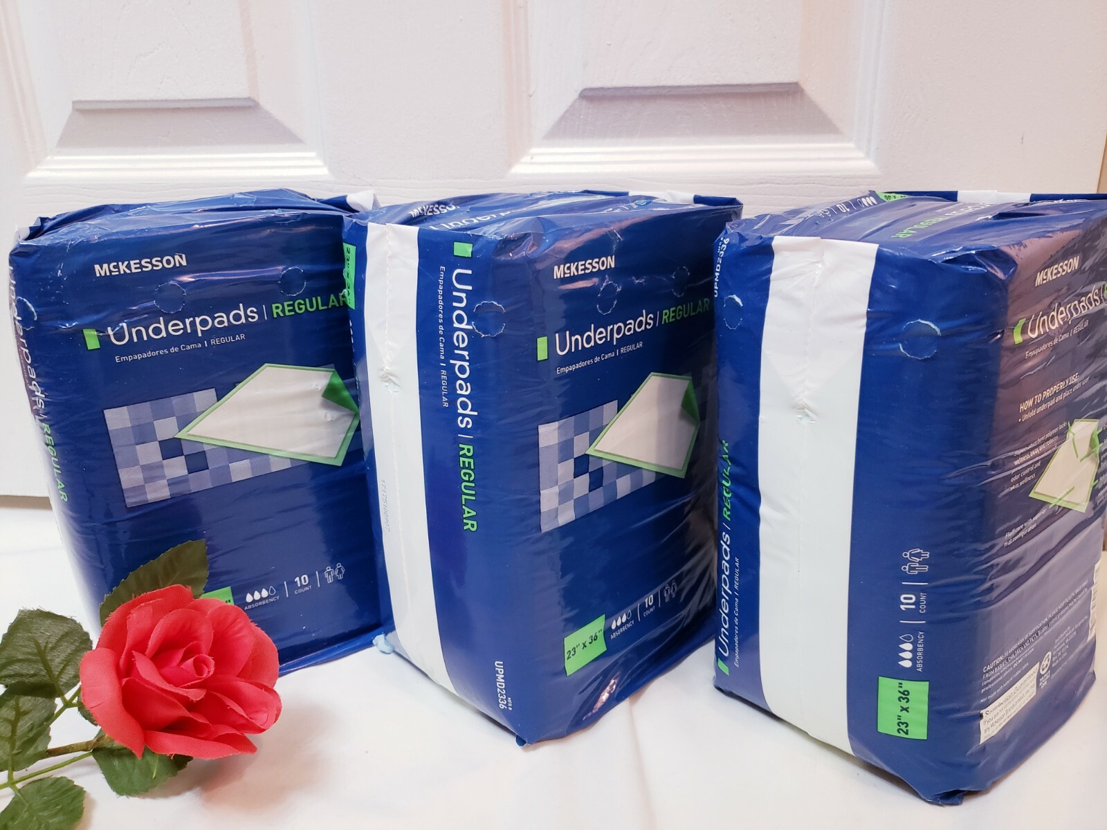 Medical McKesson Underpads Lite 23 X 36 Inch Disposable 30 pads wee wee pee